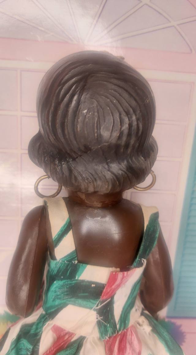 Συλλεκτική Ιταλική Έγχρωμη Κούκλα Βακελίτη 1960's