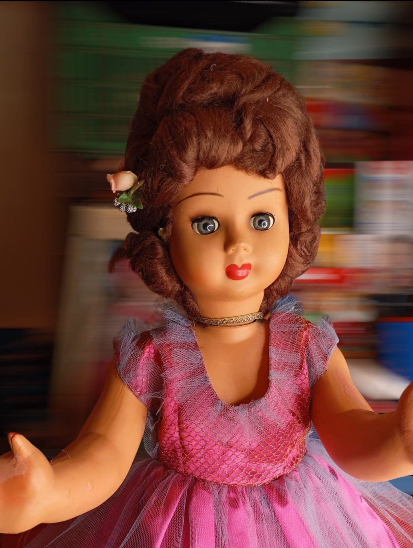 Ιταλική Vintage Κούκλα καναπέ Μαρκησία (1960s–1970s) – 70 εκ.