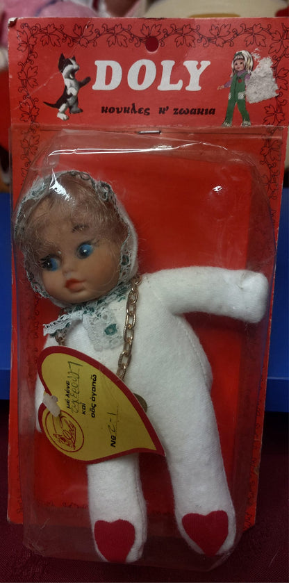 Vintage Κούκλα Doly – Κούκλες κι Ζωάκια "Τυχερούλι" (Σφραγισμένη στη Συσκευασία της)