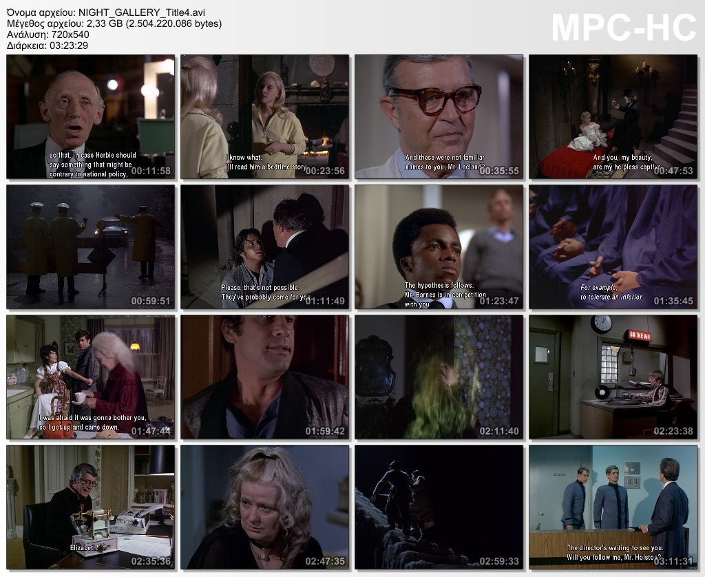 Night Gallery season 2 1969 complete dvd aka Νυχτερινή Γκαλερί σεζόν 2 1969 dvd