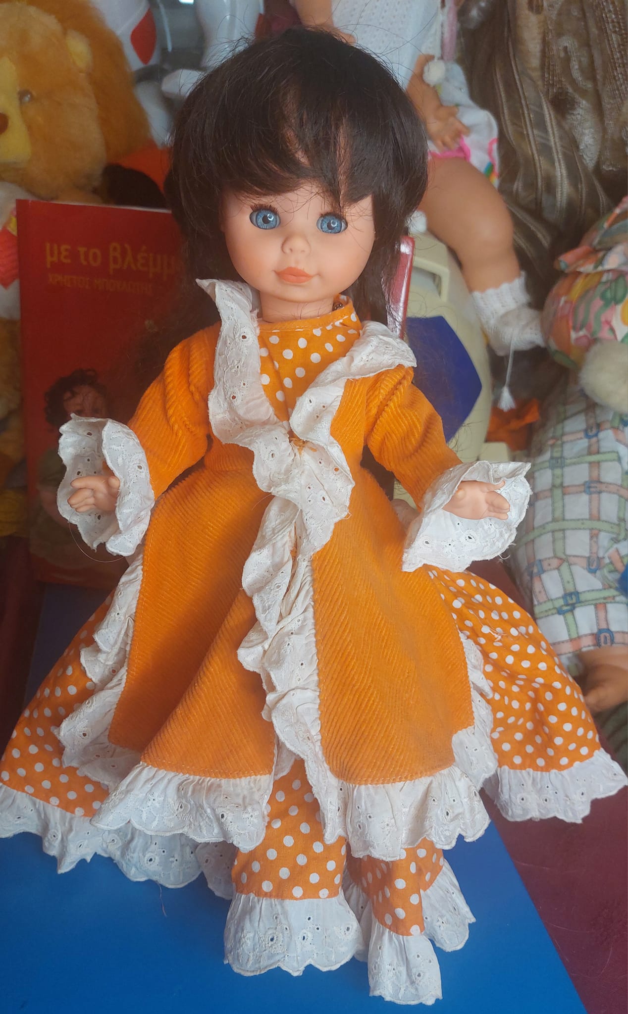 Σπάνια, vintage κούκλα της δεκαετίας του 1960 από την Zanini Zambelli Ιταλίας, ύψους 39cm