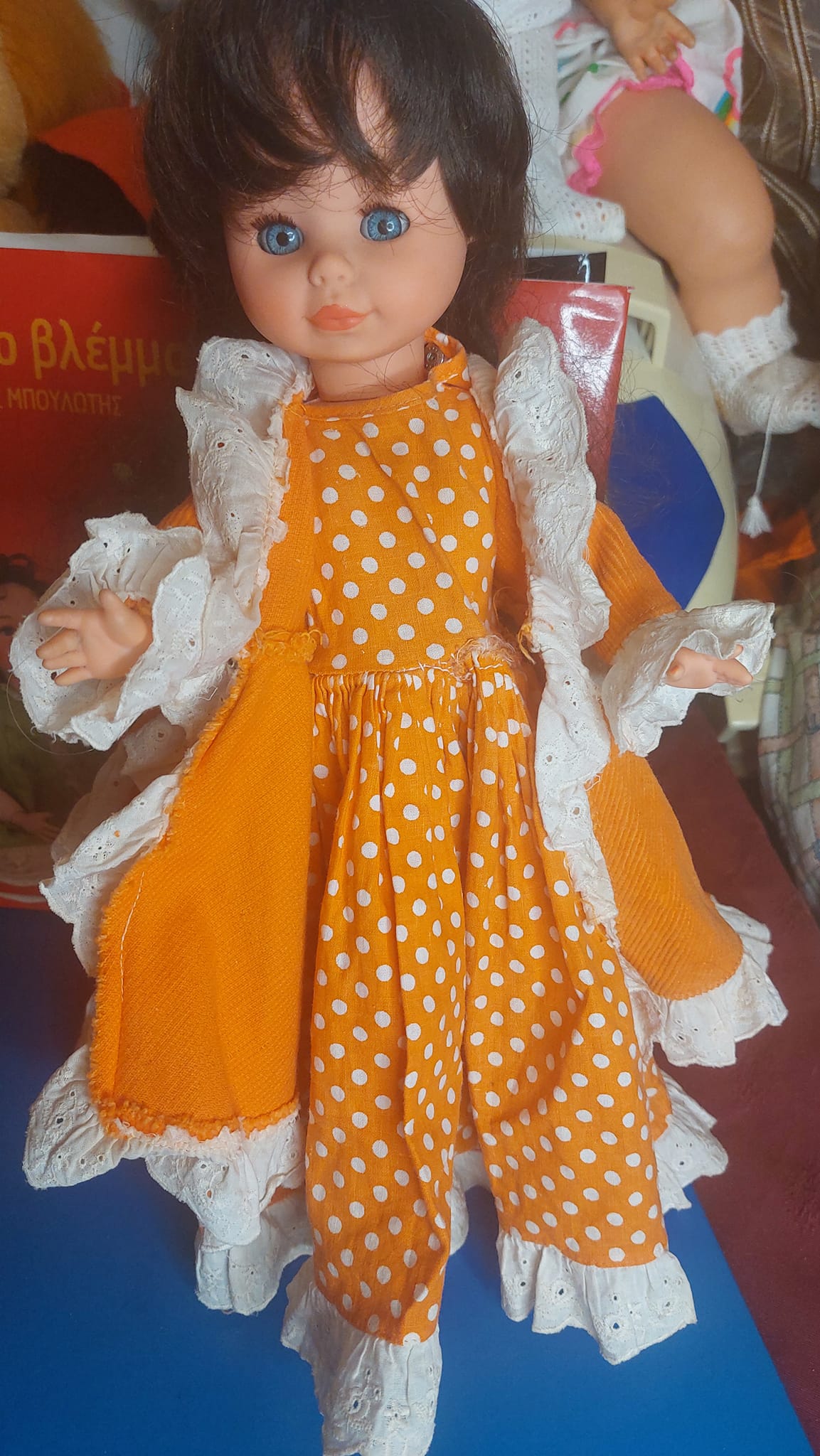 Σπάνια, vintage κούκλα της δεκαετίας του 1960 από την Zanini Zambelli Ιταλίας, ύψους 39cm