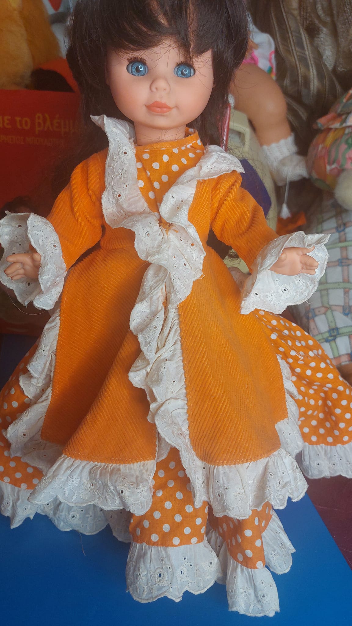 Σπάνια, vintage κούκλα της δεκαετίας του 1960 από την Zanini Zambelli Ιταλίας, ύψους 39cm