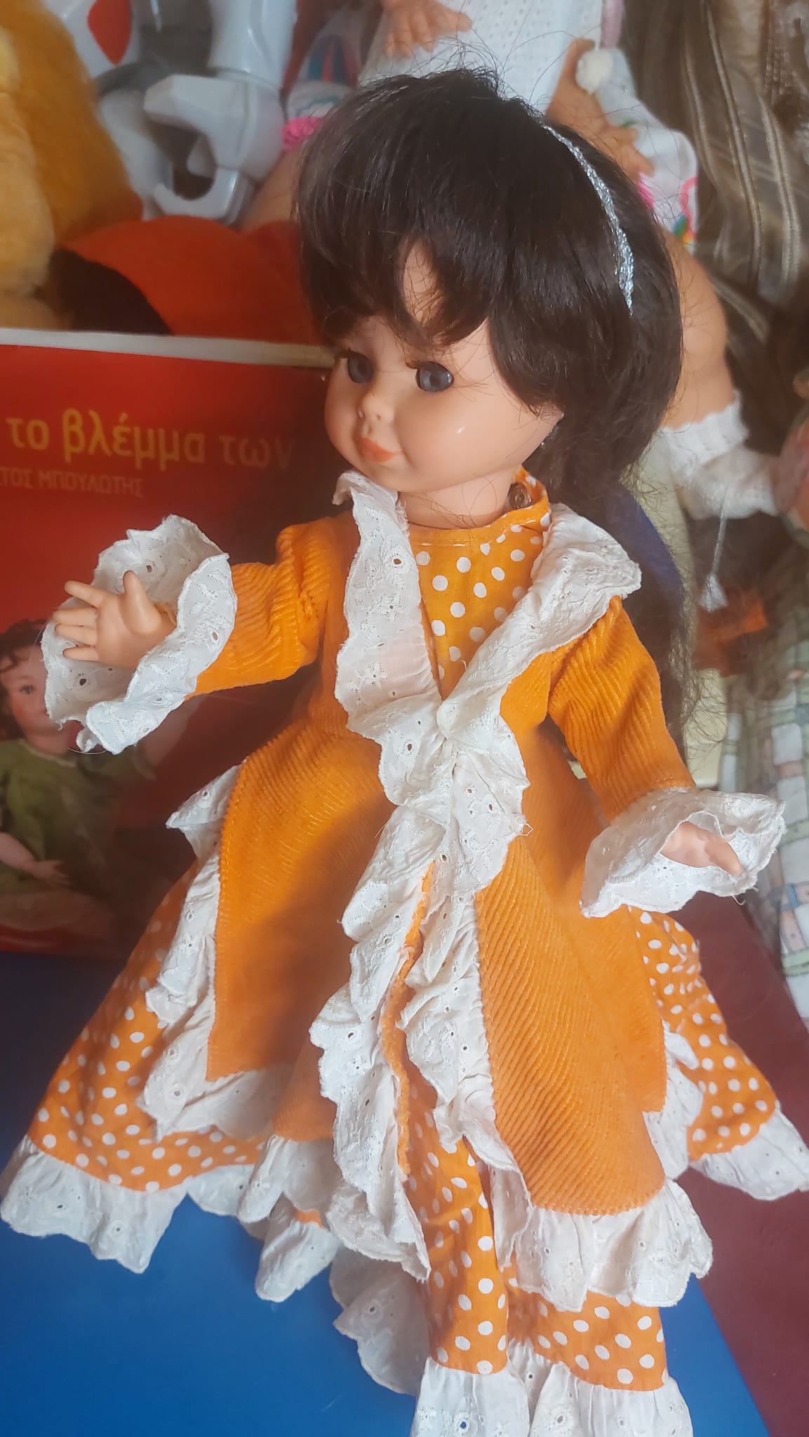 Σπάνια, vintage κούκλα της δεκαετίας του 1960 από την Zanini Zambelli Ιταλίας, ύψους 39cm