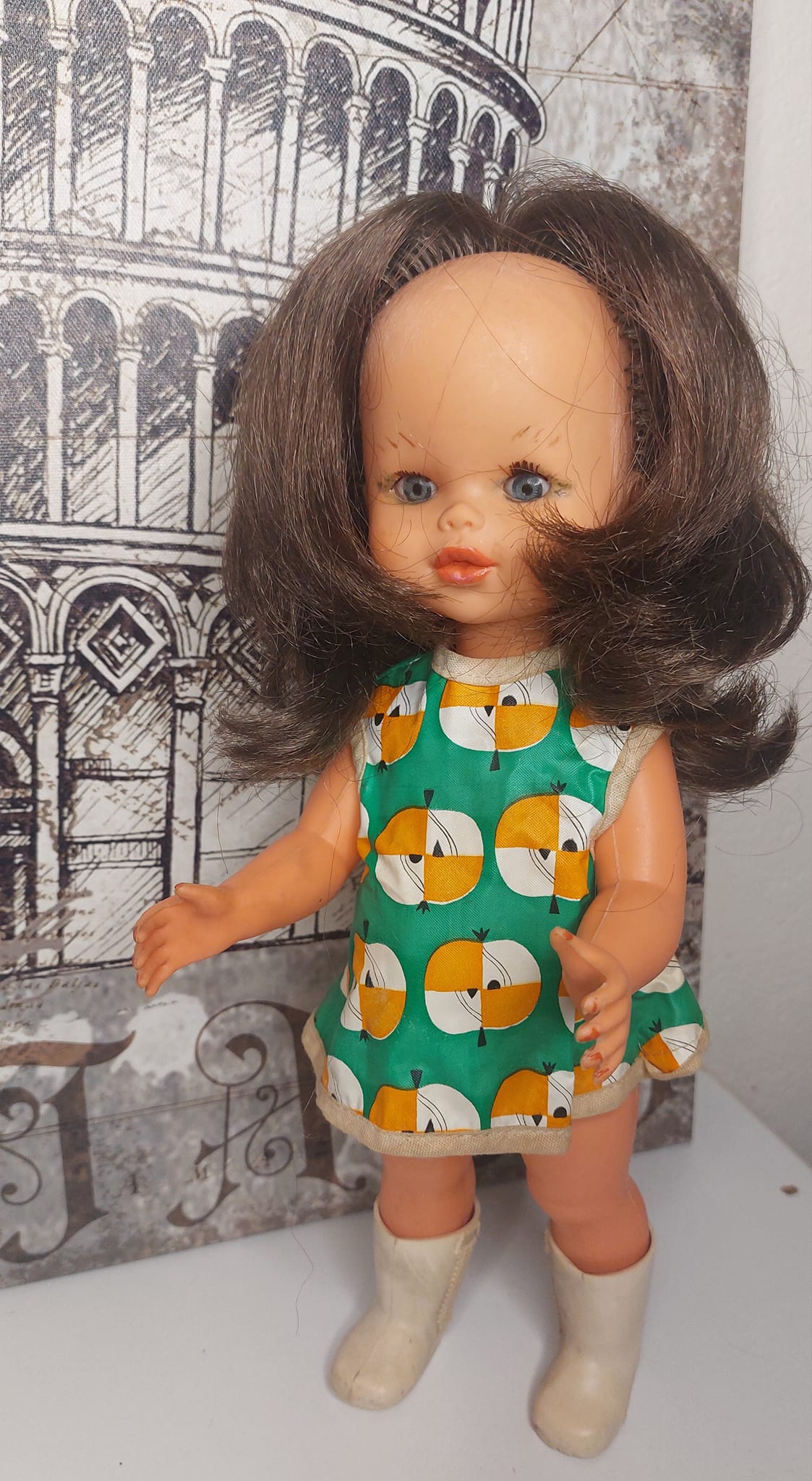 Ρετρό κούκλα δεκαετίας 1970 – Πιθανώς Zanni Zambelli (Ιταλίας)