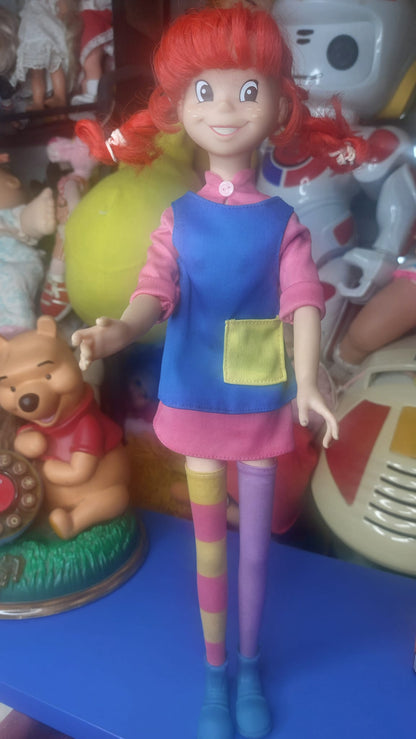 Σπάνια κούκλα Πίπη Φακιδομύτη (Giochi Preziosi 1992/1995), σε μεγάλη έκδοση ύψους 42 εκ.