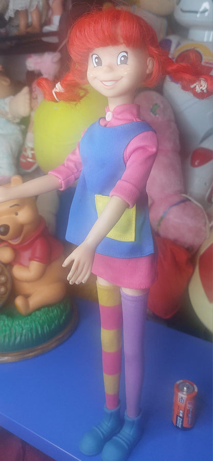 Σπάνια κούκλα Πίπη Φακιδομύτη (Giochi Preziosi 1992/1995), σε μεγάλη έκδοση ύψους 42 εκ.