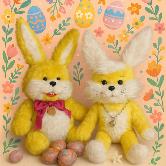 Σπάνιο Πακέτο 2 Λούτρινων Λαγών El Greco - Δεκαετία '60-70