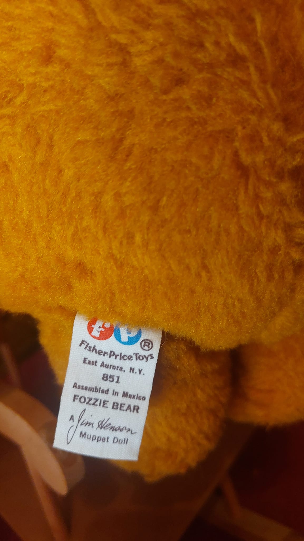 Vintage Fozzie Bear (1970s) - Fisher Price