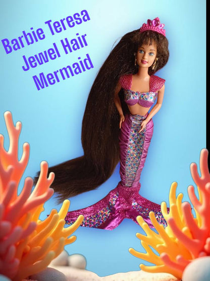 Barbie Teresa Jewel Hair Mermaid (1995)-Mattel
