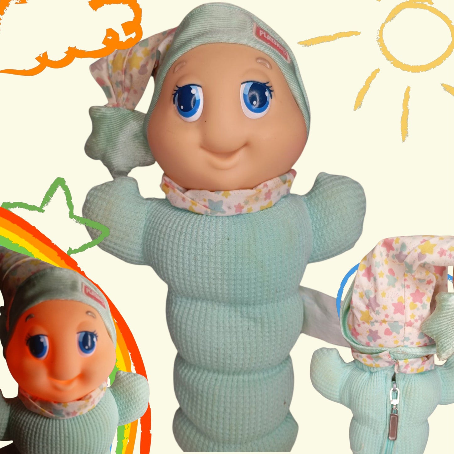 ✨ Φωτεινούλης – Αυθεντικός Playskool Glow Worm (1993) ✨🍼