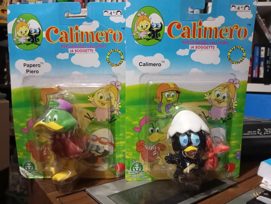 Συλλεκτικές φιγούρες Calimero & Piero – Σφραγισμένες & αυθεντικές! Του 1996