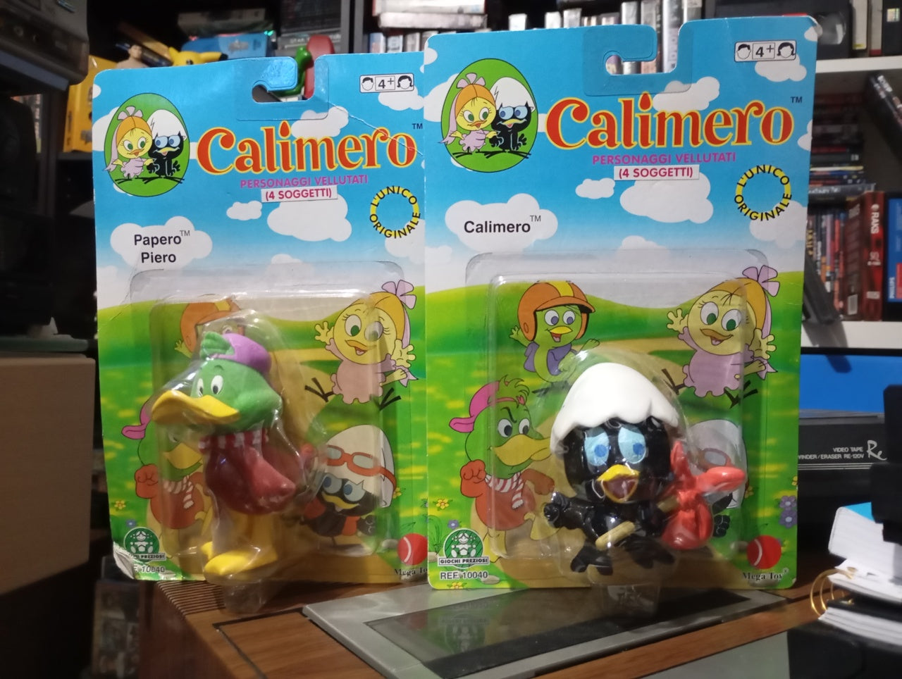 Συλλεκτικές φιγούρες Calimero & Piero – Σφραγισμένες & αυθεντικές! Του 1996