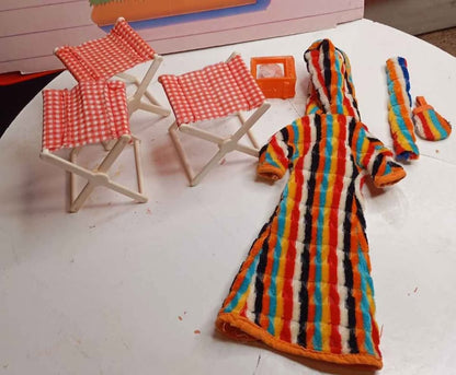 Σετ Bibi-bo Vintage "Μύκονος" και καρεκλάκια κάμπινγκ – Σπάνια Αντικείμενα Συλλογής