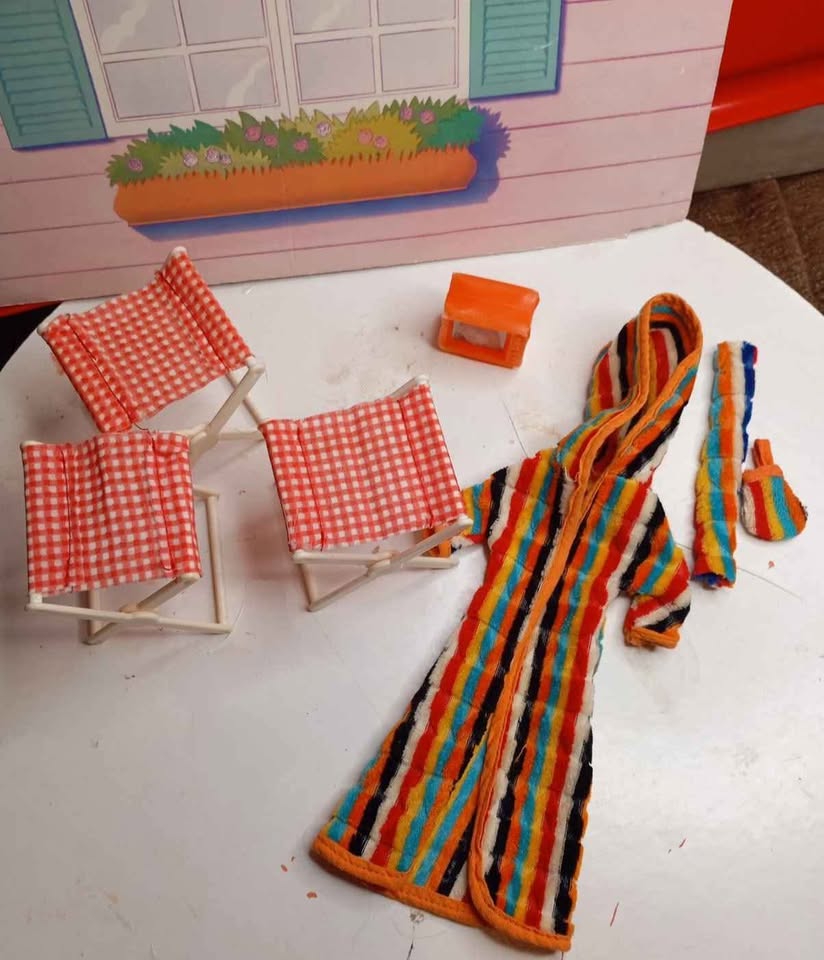 Σετ Bibi-bo Vintage "Μύκονος" και καρεκλάκια κάμπινγκ – Σπάνια Αντικείμενα Συλλογής