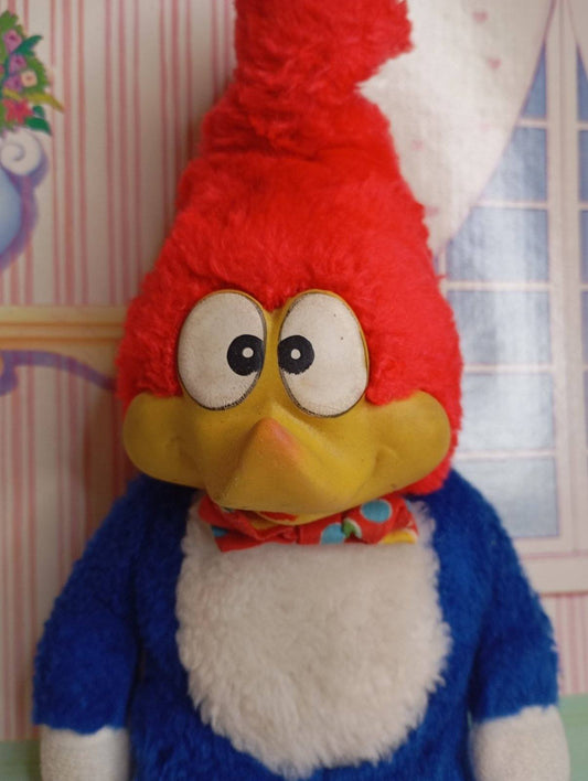 Vintage Λούτρινο Γούντι ο Τρυποκάρυδος (Woody Woodpecker) – με φιόγκο