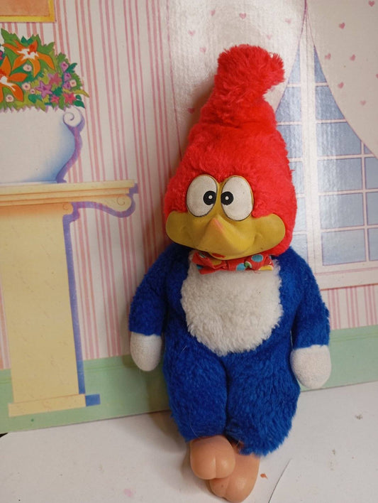 Vintage Λούτρινο Γούντι ο Τρυποκάρυδος (Woody Woodpecker) – με φιόγκο