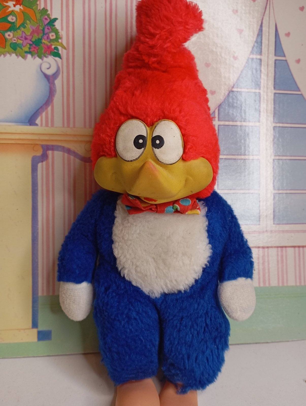 Vintage Λούτρινο Γούντι ο Τρυποκάρυδος (Woody Woodpecker) – με φιόγκο